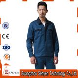 Custom Industrial Blue Color Factory Worker Uniform with Cotton