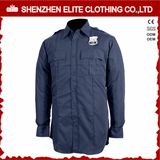 Long Sleeve Navy Blue Guard Security Uniform Shirts (ELTHVJ-315)