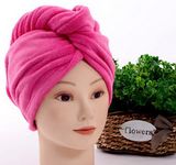 Coral Fleece Comfortable Microfiber Hair Dryer Turban Towels