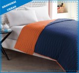 Orange Indigo Colorblock Polyester Coverlet Bedding Set
