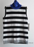 Fashion Turtleneck Sleeveless Knit Women Sweater