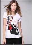 Latest Fashion Round Neck Short Sleeve OEM Design Women's T-Shirt