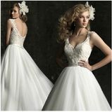 Wholesale Price A-Line Lace Bridal Wedding Dresses (CWD112)