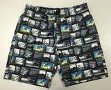 Oeko-Tex Flat Waist Polyester Patterned Men Board Short Swimwear