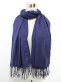 Lady Fashion Viscose Twill Silk Scarf with Tassels (YKY1046)