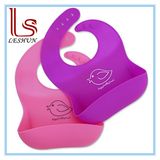 Waterproof Silicone Bib Easy Wipes Clean Baby and Toddlers