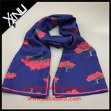 Long Printed High Fashion Designer Silk Scarf