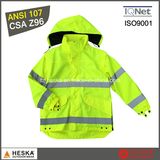 Yellow Reflective Police Hi-Vis Workwear Jacket