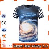 Men's 100% Polyester O-Neck Short Sleeve 3D Digital Printing T-Shirt