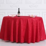 Large Round White Table Cloth with Textured Finish (DPF10788)