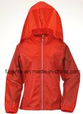 Women's Slim Hooded Solid Windbreaker