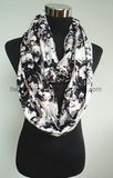 fashion Viscose Printed Tublar / Infinity Lady Scarf (HWBVS045)