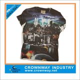 Wholesale Customized Men Digital Printing T-Shirt with Round Neck