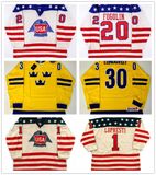 Lee Fogolin Pete Lopresti Team USA Canada Cup Hockey Jerseys