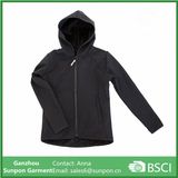 Black Softshell Jacket with Hood