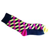 Cotton Women Plain Socks with Fashion Designs (fp-1)