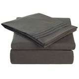 Solid Color Microfiber Bed Sheet Set Home Hotel Use Bedding Set