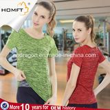 Compression Tights Women Quick Dry Fitness Yoga Clothing Space Dyeing Sports Gym Short Sleeve T-Shirts