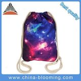 Fashion Canvas Drawstring Backpack Travel Beach Gymsack Swimming Bag