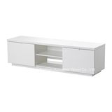 White Basic TV Cabinet Table with 2 Drawer (HHTV14)