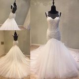 Mermaid Evening Prom Party Bridal Wedding Dress Gown