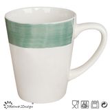 V Shape White Hand Painting Cheap Price Coffee Mug