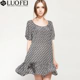 Summer Round Neck Special Sleeve Elegant Women's Dress