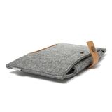 Popular Design Gray Color Felt Handbags Bag Sleeve Pouch Laptop Bag Tablet Bag (FIB008)