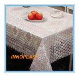 PVC Printed Transparent Tablecloth with Nt Pattern (NT0004)