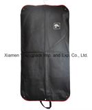 Custom Printed Black Non-Woven Button Foldable Garment Cover Bag