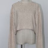 Winter Fashionable Style Soft Warm Ladies' Sweater Top in Heavy Guage with Whole Body Cable Pattern and Roll Edge