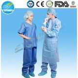 Disposable Nonwoven Medical Scrubs Suit, SMS Scrub Suit