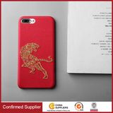 New Arrival 3D Embroidery PU Leather Protective Customised Phone Cases