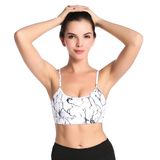 Printed Women's Sportwear Bra Strappy High Impact Padded