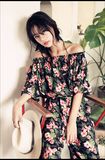 Summer Dress Women O-Neck Sexy Strap Sheer Floral Lace Embroidered Crochet Hippie Mini Beach Dress