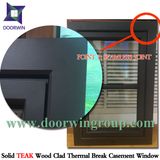 Solid Oak Wood Aluminum Awning/Casement Windows, Aluminium Window with Teak/Oak Wood Cladding