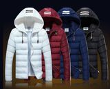 New Fashion Winter Men's Hooded Man Down Cotton Padded Jacket Coat Outwear