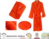 100% Cotton Solid Color Plain Terry Bathrobe Df-8856