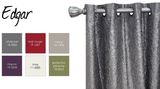 100%Polysilk Crushed Grommet Panel Curtain