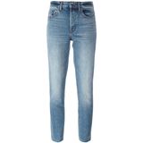 New Blue Cotton Cropped Women Leisure Jeans Denim (Pants e. p. 436)