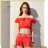 Red Esy Hot Bikini Strapless Tankini Push up Bikini Swimsuits