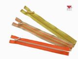 Multi-Colored Tape Fashion Zipper with Fancy Puller