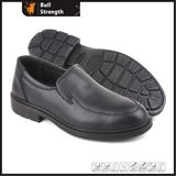 Genuine Leather Office Working Shoe with Steel Toe (SN5277)