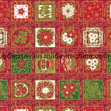 Christmas Golden Pattern Printing Cotton Fabrics to United States