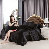 Satin Silk Bedding Bedsheet Duvet Cover