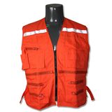 Polyester Cotton Pocket Zipper High Visibility Reflective Safety Uniform (YKY2829)