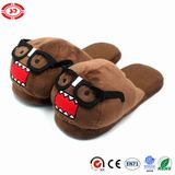 Monster Wear Glass Interesting Plush Shoe Soft Brown Slippers