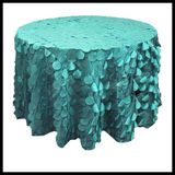 Wedding Decorativetaffeta Tablecloth Circle Lace Fabric for Table Cloth