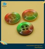 High Quality Nature Colorful Shell Button with 4 Holes