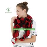 Hot Sell Slippery Cutting Organza Shawl Lady Fashion Soft Scarf